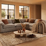 Helena Grey Large Corner Sofa