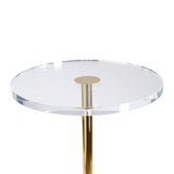 OTI Hollywood Clear Side Table