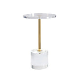 OTI Hollywood Clear Side Table