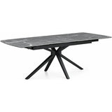 Montrose 180–240cm Grey Slate Mist Ceramic Marble Extending Dining Table