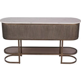 Libra Interiors Belvedere Aged Gold Console Table
