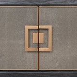 Richmond Interiors Bloomville Shagreen Faux Leather 4 Door TV Unit