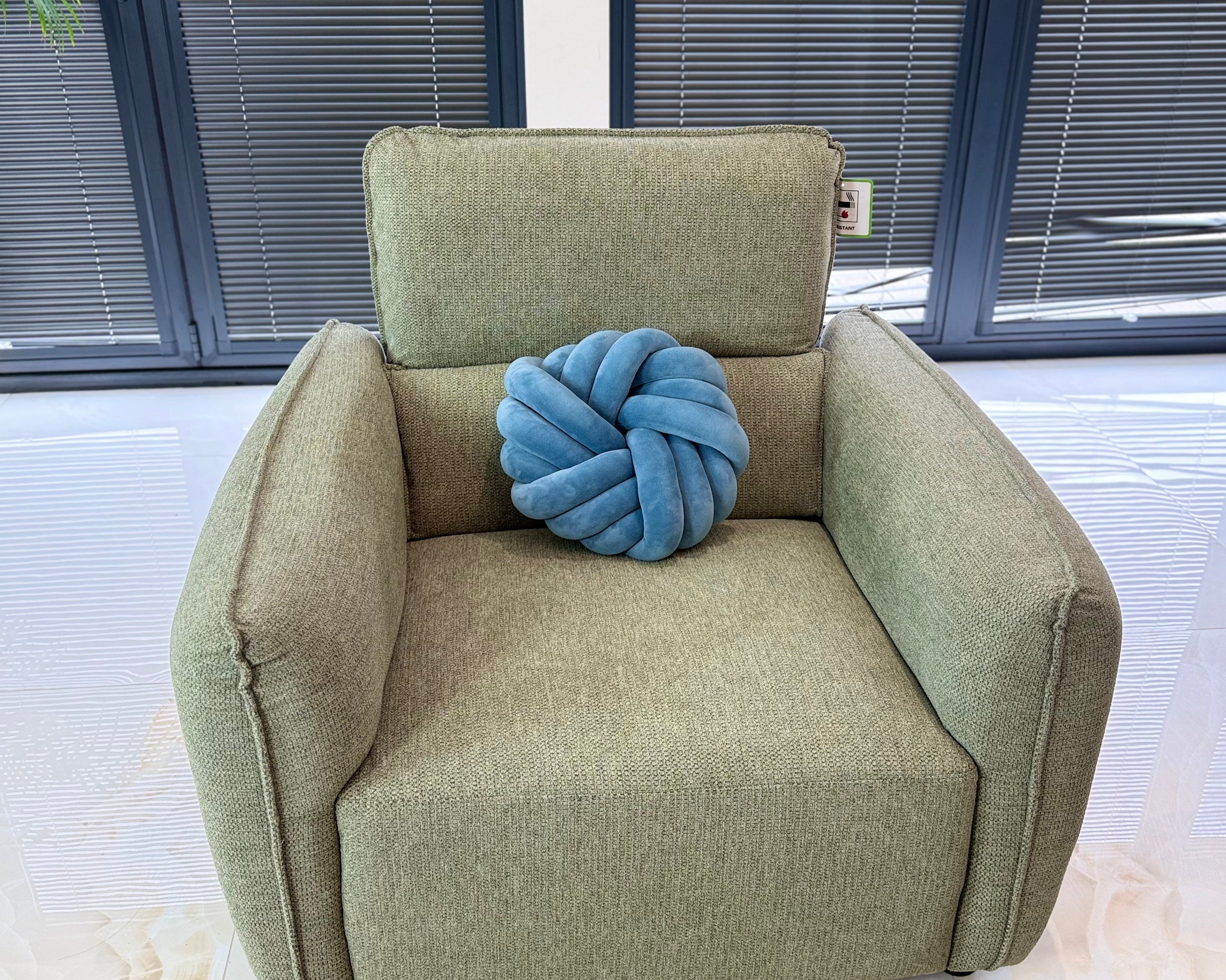 Ascot Sofa Green Armchair