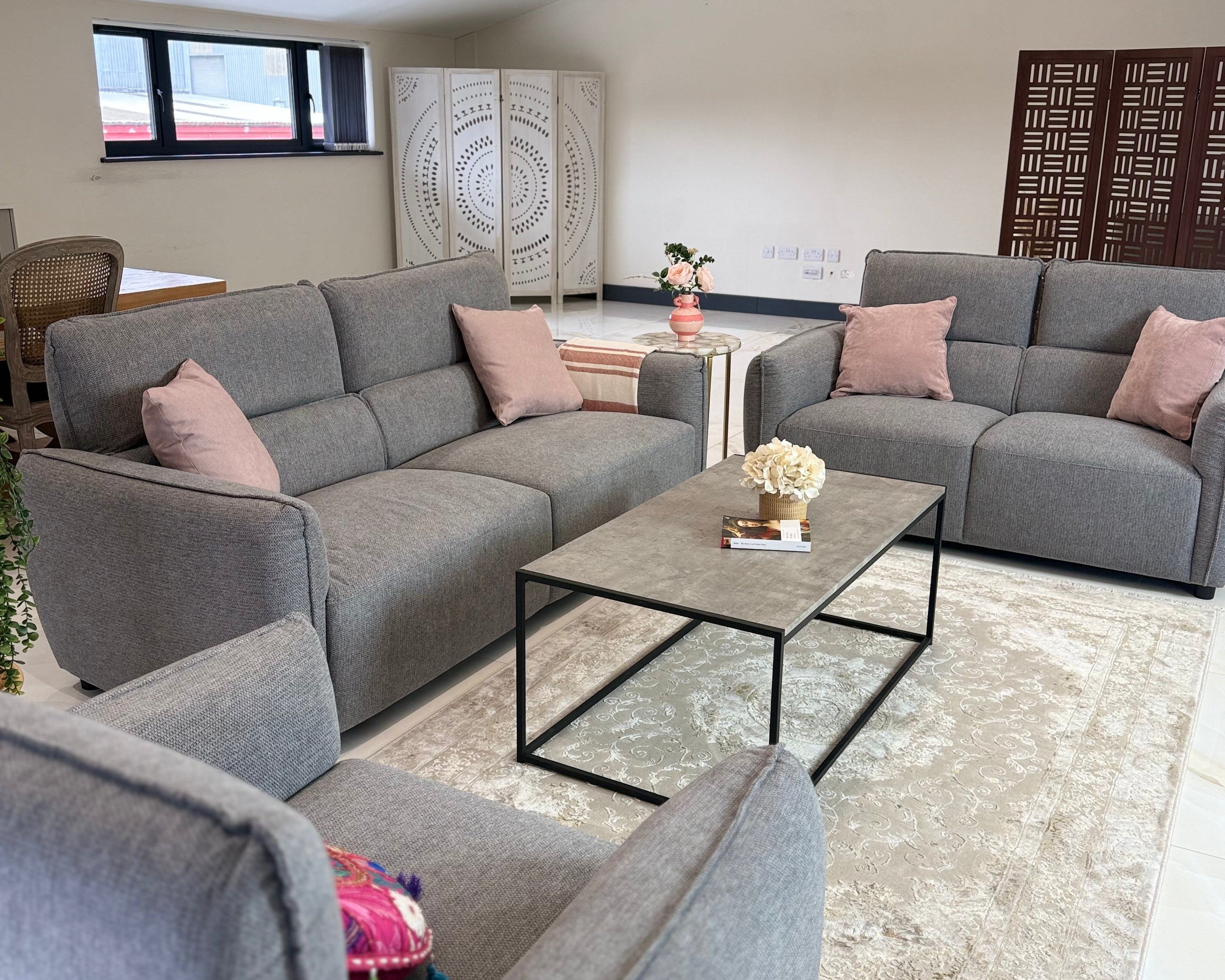 Ascot Sofa Grey 3+2 Set