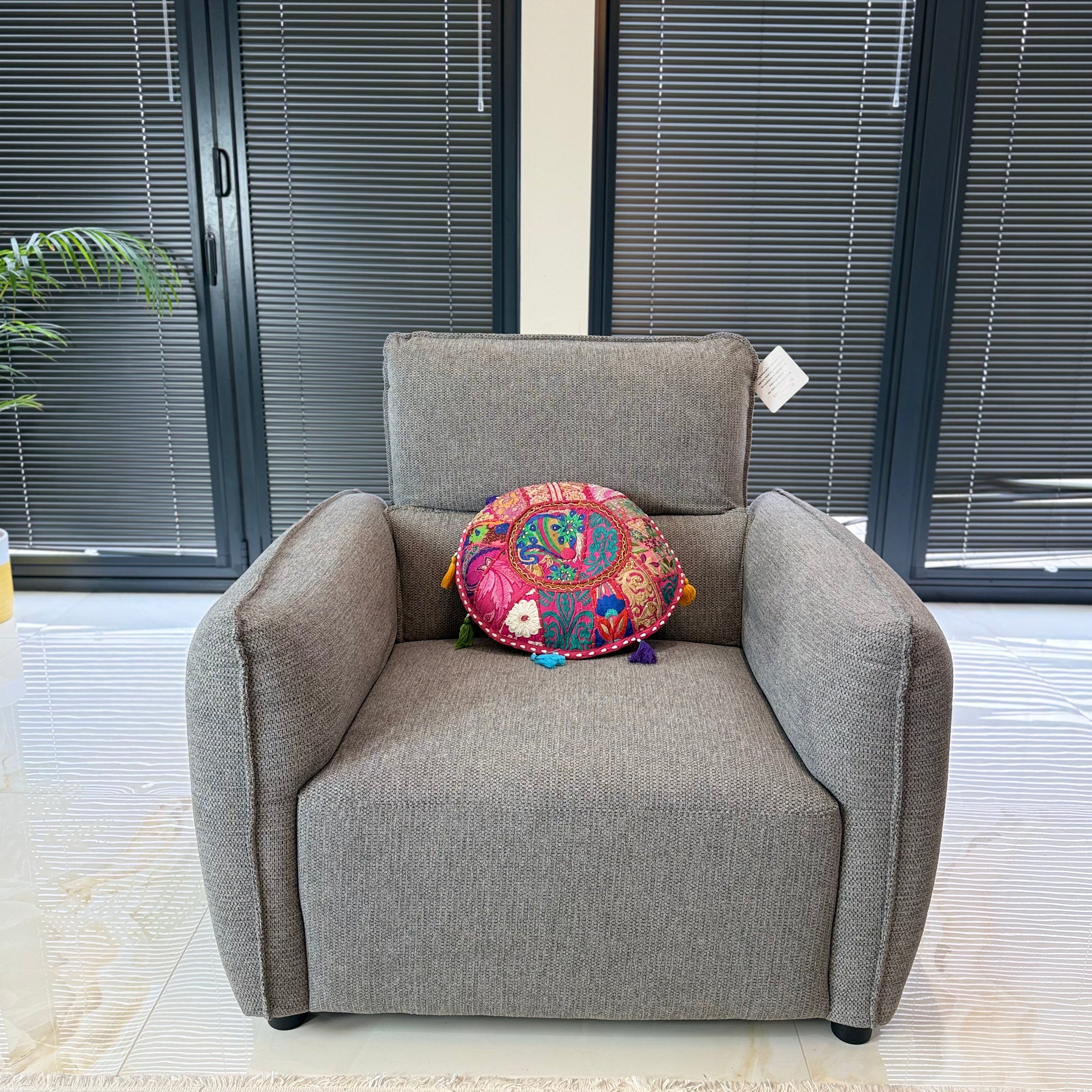 Ascot Sofa Grey Armchair