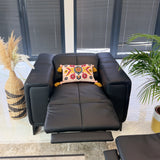 Richmond Electric Recliner Sofa Black Armchair