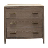 DI Designs Abberley Oak & Gold Chest of Drawers