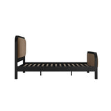 LPD Home Ines Mole Velvet Fabric King Bed Frame