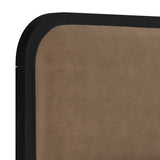 LPD Home Ines Mole Velvet Fabric King Bed Frame