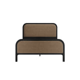 LPD Home Ines Mole Velvet Fabric King Bed Frame