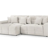 The Bubble Beige Boucle Fabric Left Hand Corner Cloud Sofa