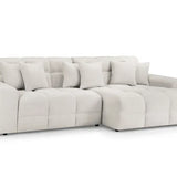 The Bubble Beige Boucle Fabric Right Hand Corner Cloud Sofa
