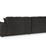 The Bubble Charcoal Black Boucle Fabric Right Hand Corner Cloud Sofa