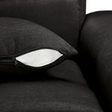 The Bubble Charcoal Black Boucle Fabric Left Hand Corner Cloud Sofa