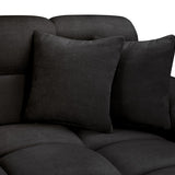 The Bubble Charcoal Black Boucle Fabric Right Hand Corner Cloud Sofa