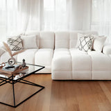 The Bubble Beige Boucle Fabric Right Hand Corner Cloud Sofa