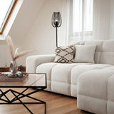 The Bubble Beige Boucle Fabric Left Hand Corner Cloud Sofa