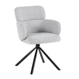 Tuscany 360 Swivel Fabric Dining Chairs - Pairs - 2 Colours