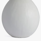 DI Designs Gesso White Ceramic & Neutral Shade Round Table Lamp Small
