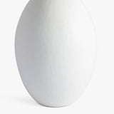 DI Designs Gesso White Ceramic & Neutral Shade Round Table Lamp Large