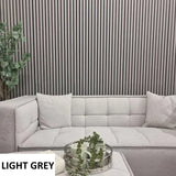 Acoustic Slatted Wall Panels Pack Of x4 240cm x 60cm - Range of Colours