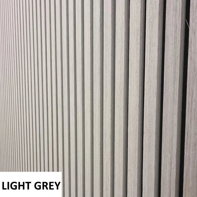 Acoustic Slatted Wall Panel 240cm x 60cm - Range of Colours