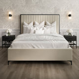 Berkeley Double Bed – Cream