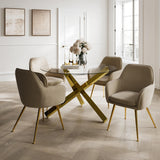 Capri Dining Table – Gold