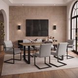 Cleaver Dining Chair with Arms – Smoked Pearl – Set of 2