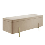Lola Storage Ottoman – Beige