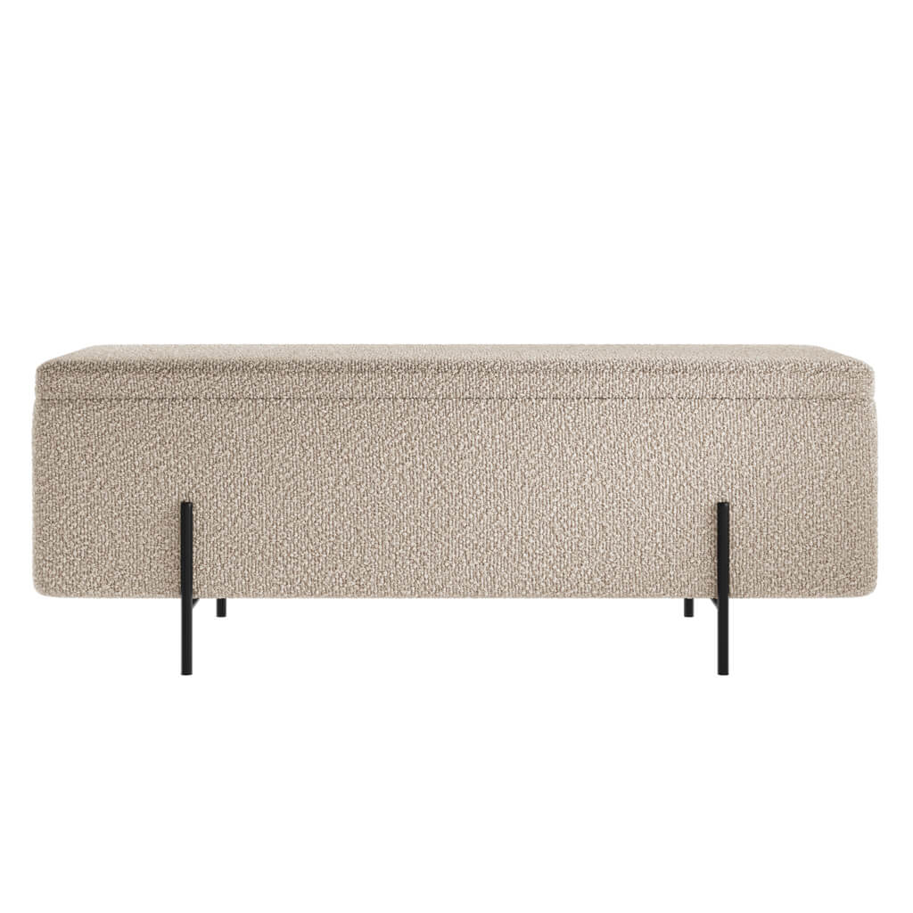 Lola Storage Ottoman – Buff