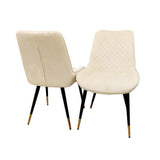 Luna Luxury Plush Velvet Dining Chair - 6 Colours-Esme Furnishings