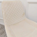 Luna Luxury Plush Velvet Dining Chair - 6 Colours-Esme Furnishings