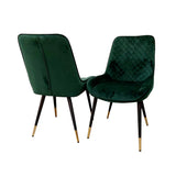 Luna Luxury Plush Velvet Dining Chair - 6 Colours-Esme Furnishings