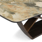 Lavish 200-300cm Italian Pandora Ceramic Marble Side Extending Dining Table
