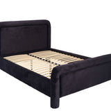 LPD Home Leonnie Black Velvet Double Bed Frame