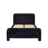 LPD Home Leonnie Black Velvet Double Bed Frame
