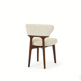 Leoni 160–240cm Cream Extending Ceramic Dining Set with Luciano Cream Fabric Chairs