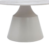 Luna Matt Grey & Pandora Ceramic Marble Set of 2 Nest Of Tables