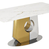 Madrid Gold 200cm Dining Table In 2 Colours
