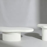 Marcello White Micro Cement Set of 2 Nest Of Tables