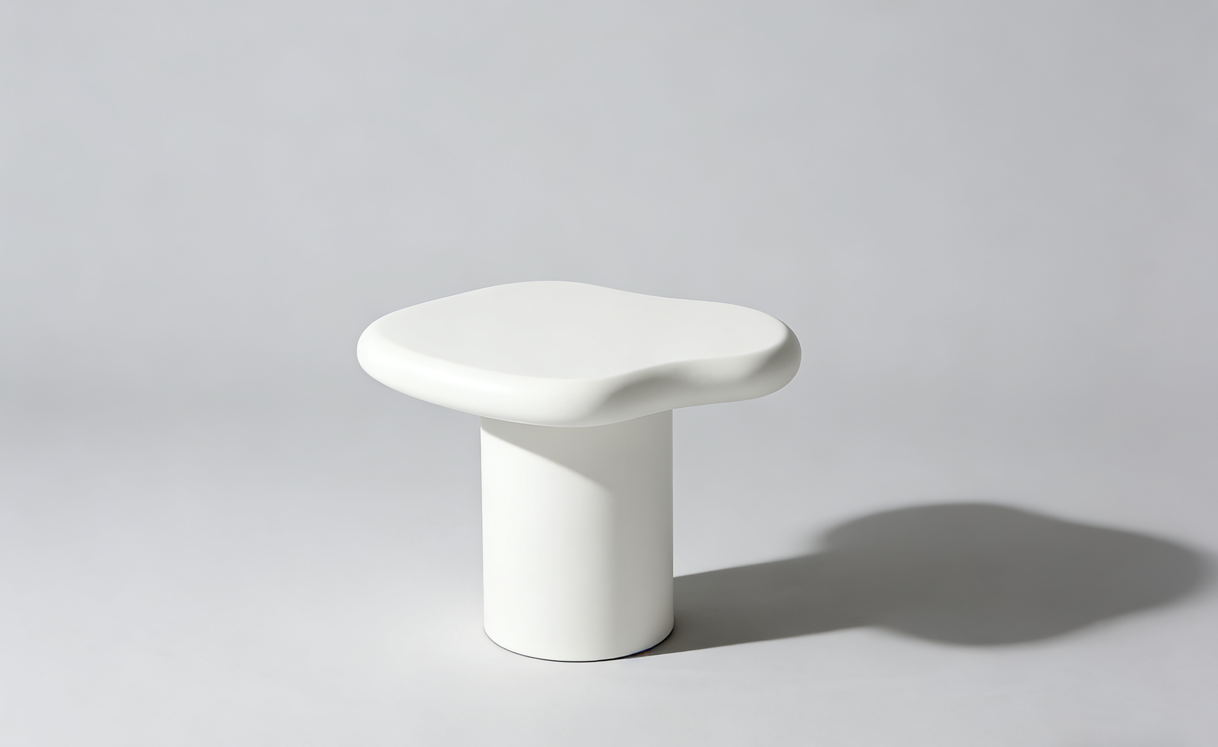 Marcello White Micro Cement Set of 2 Nest Of Tables