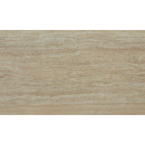 Marlow 180cm Italian Satin Cream & Travertine Ceramic Marble Dining Table