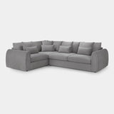 Mirabel Grey Velvet Left Hand Facing Corner Sofa