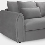 Mirabel Grey Velvet Right Hand Facing Corner Sofa