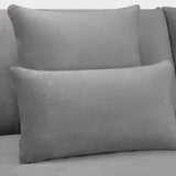 Mirabel Grey Velvet Right Hand Facing Corner Sofa