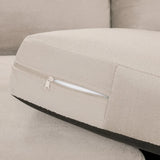 Mirabel Mocha Velvet Right Hand Facing Corner Sofa