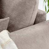 Mirabel Mocha Velvet Right Hand Facing Corner Sofa