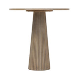 DI Designs Leckford Natural Aged Oak Ribbed Round Dining Table