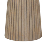 DI Designs Leckford Natural Aged Oak Ribbed Round Dining Table